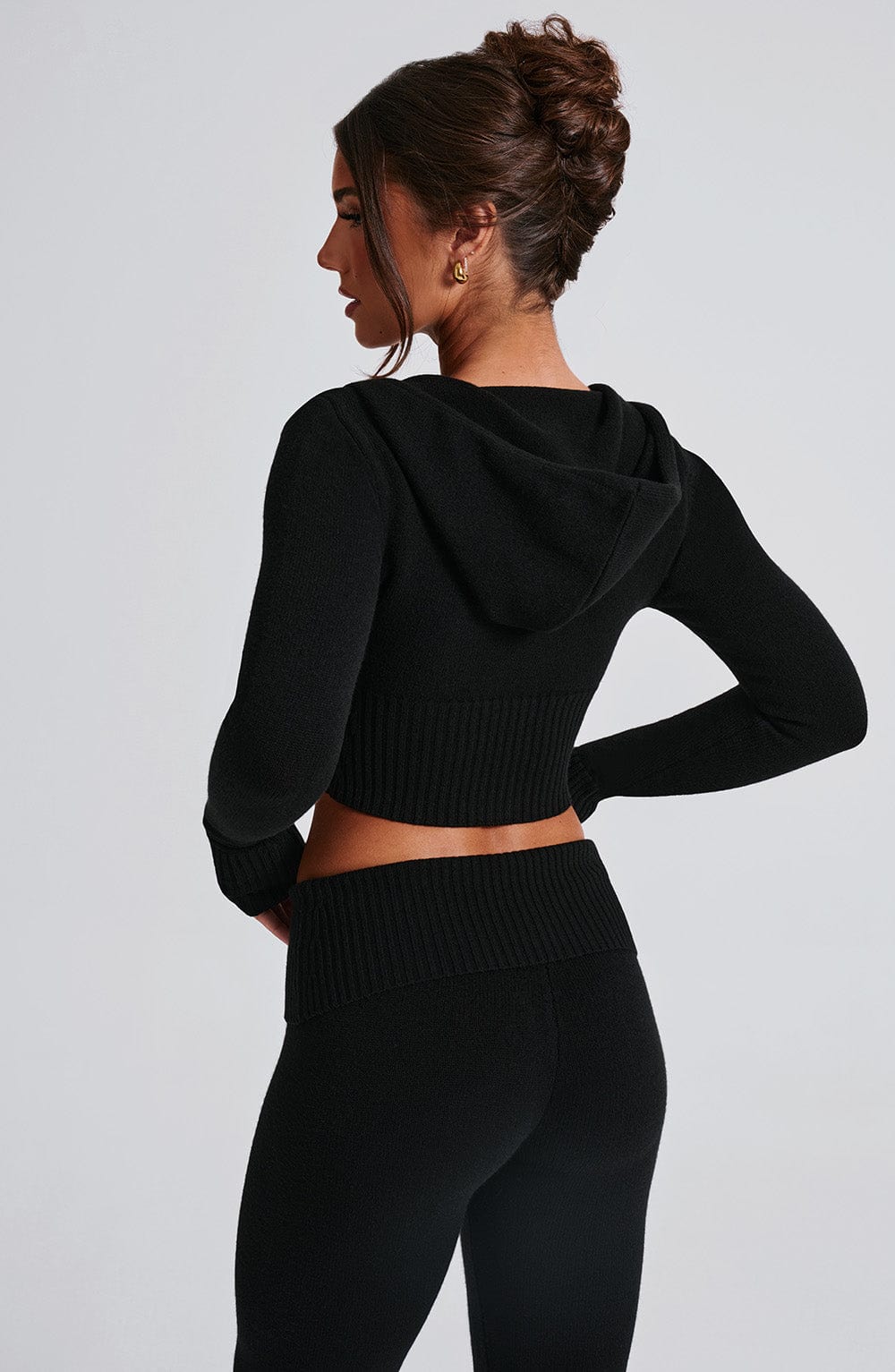 OPAL ZIP HOODIE - BLACK