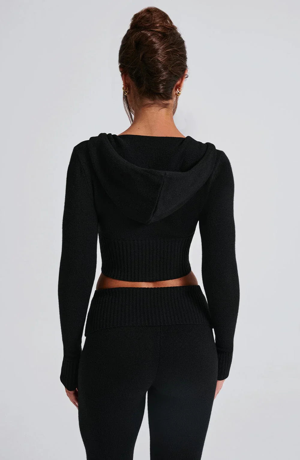 OPAL ZIP HOODIE - BLACK