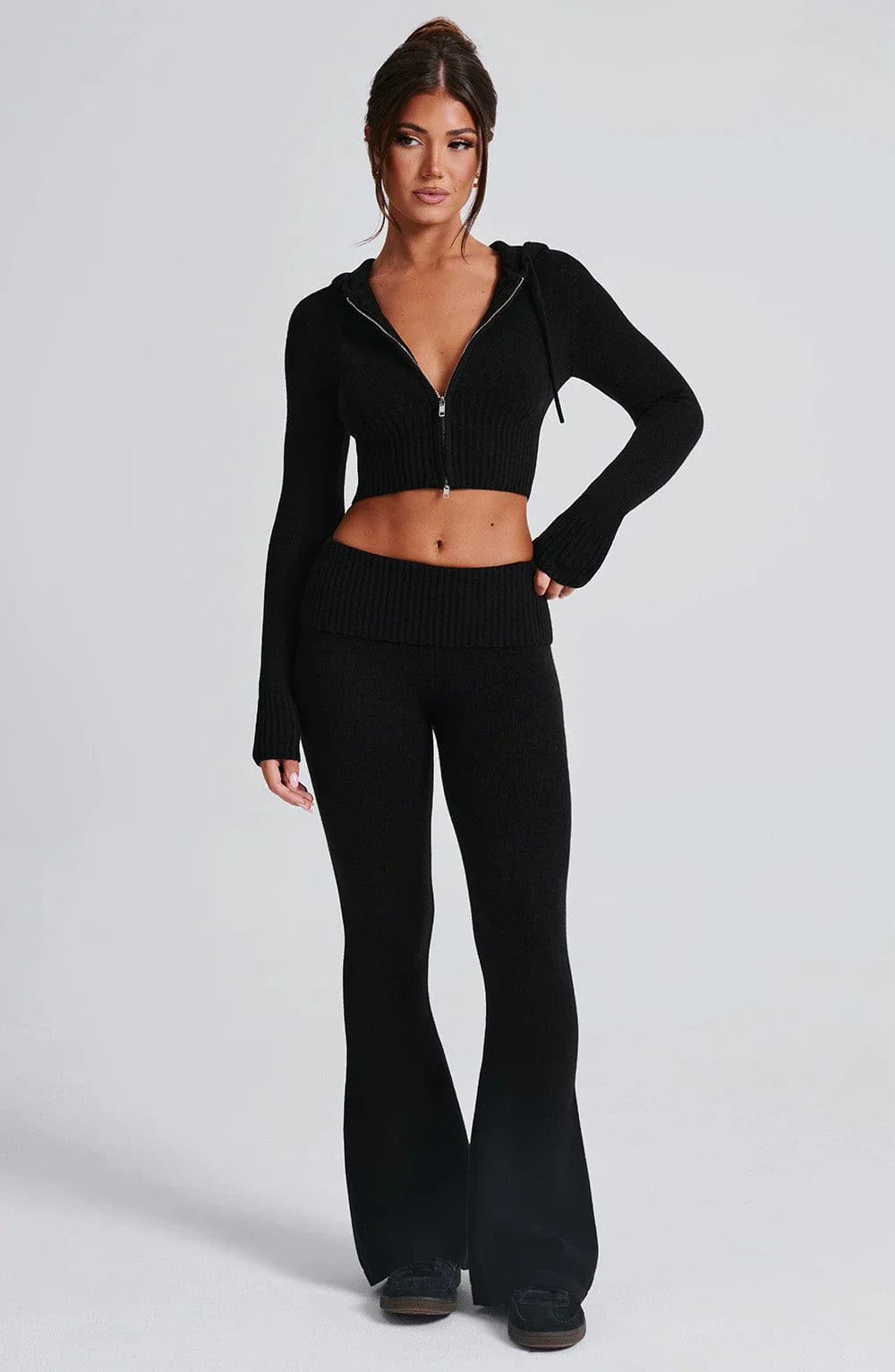 OPAL ZIP HOODIE - BLACK