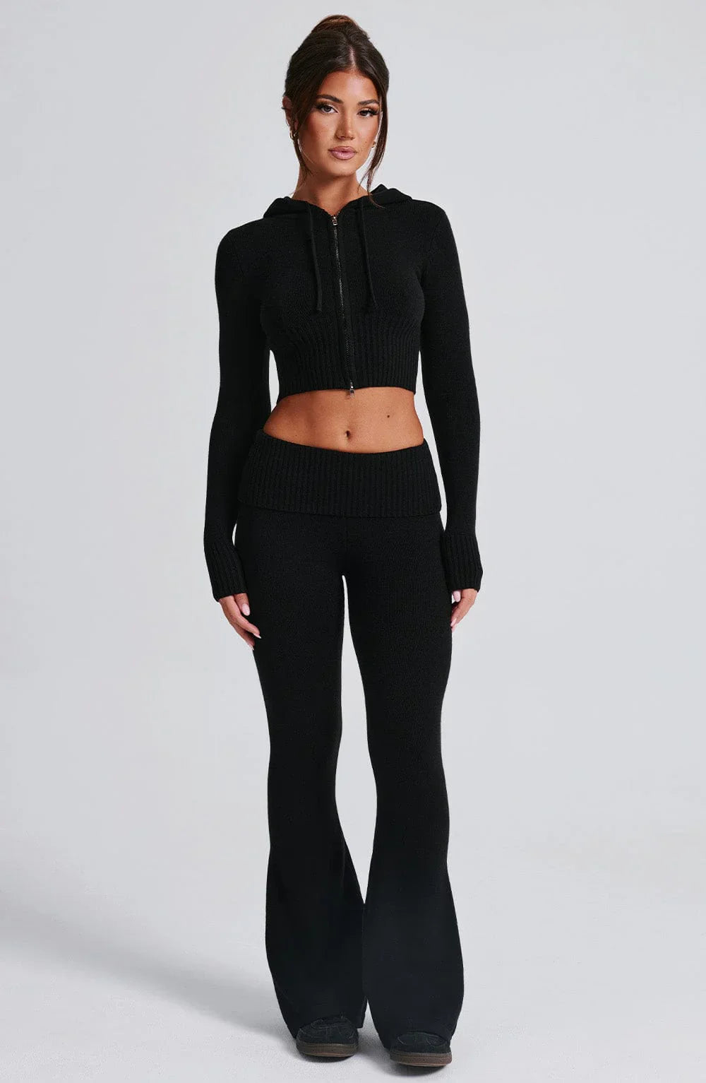 OPAL ZIP HOODIE - BLACK
