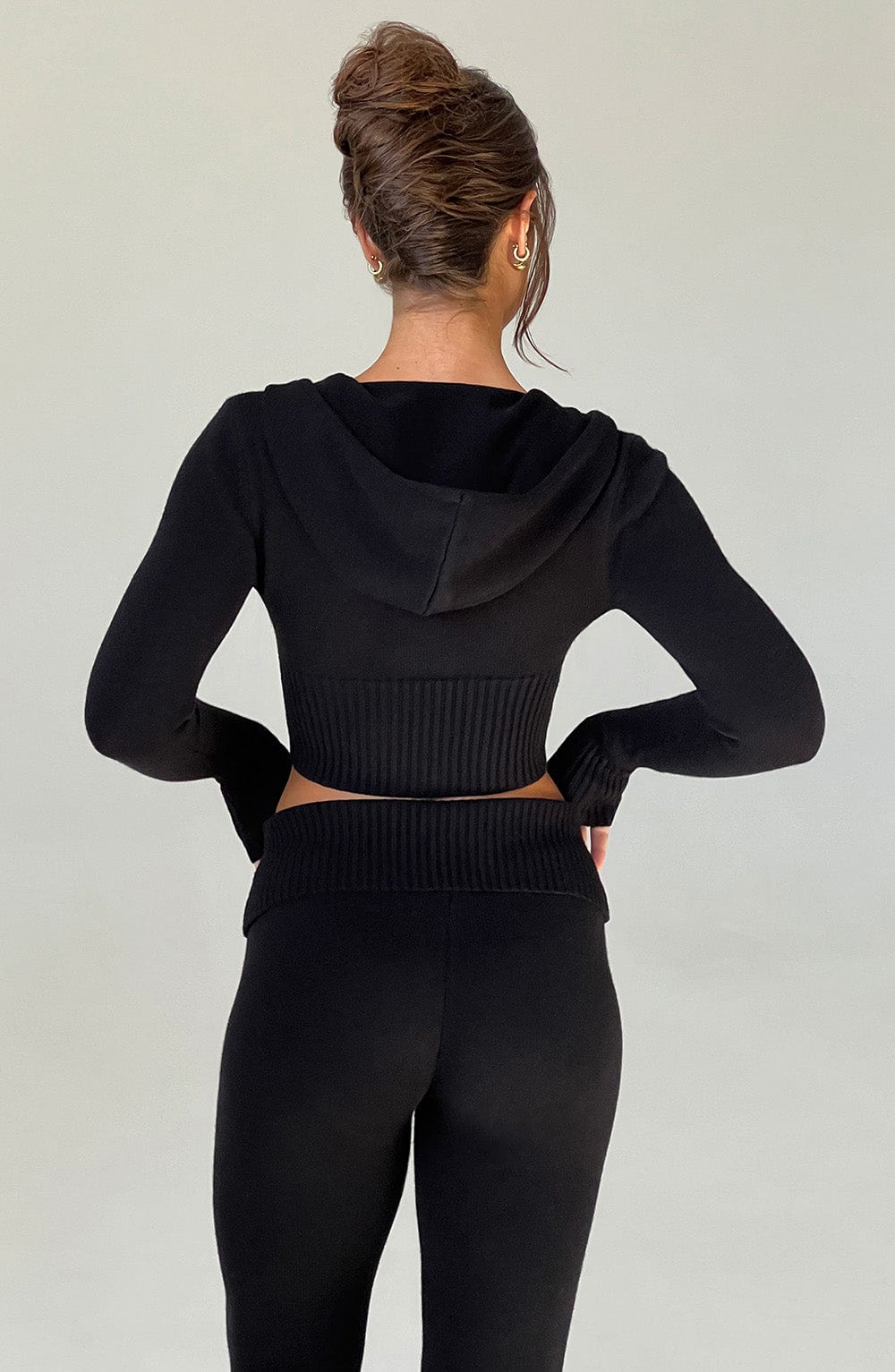 OPAL ZIP HOODIE - BLACK