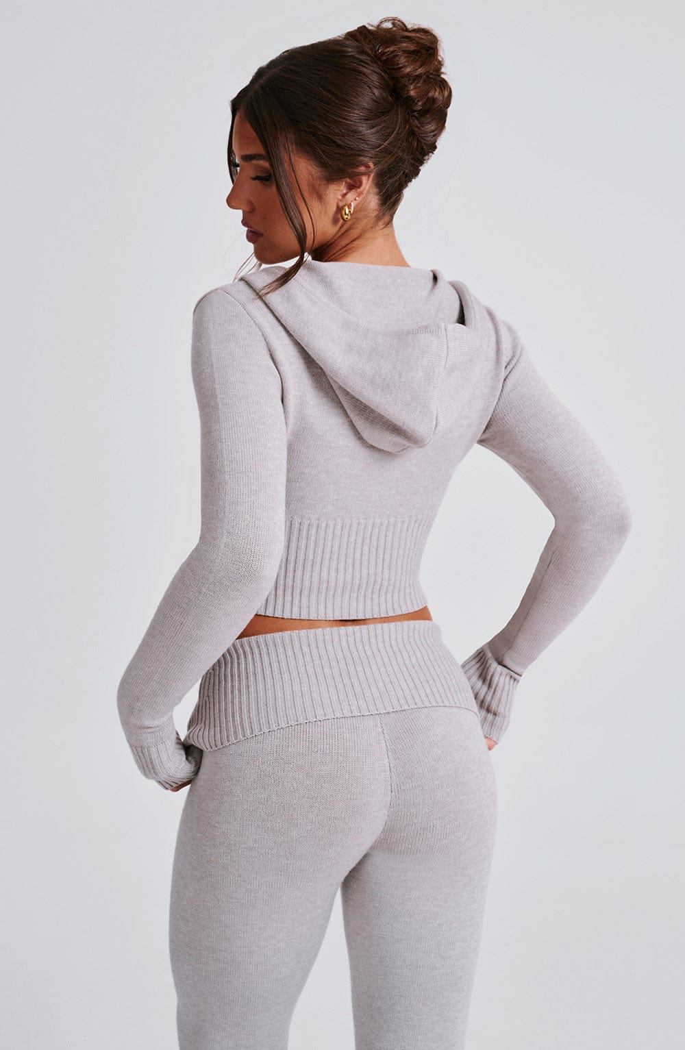 OPAL ZIP HOODIE - LIGHT GREY