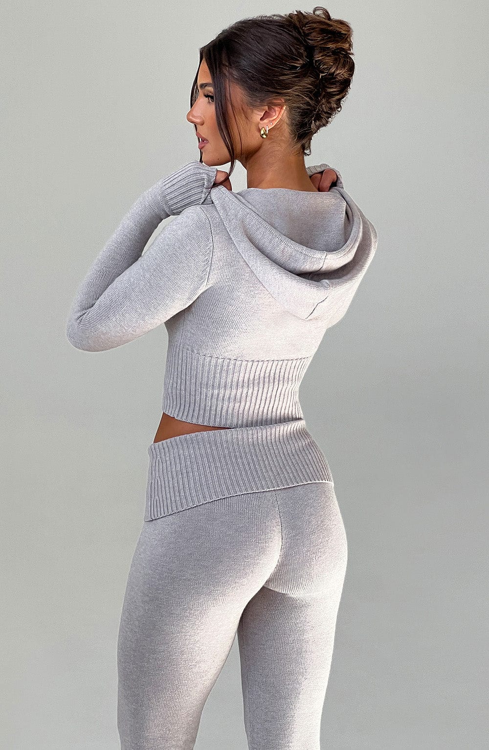 OPAL ZIP HOODIE - LIGHT GREY