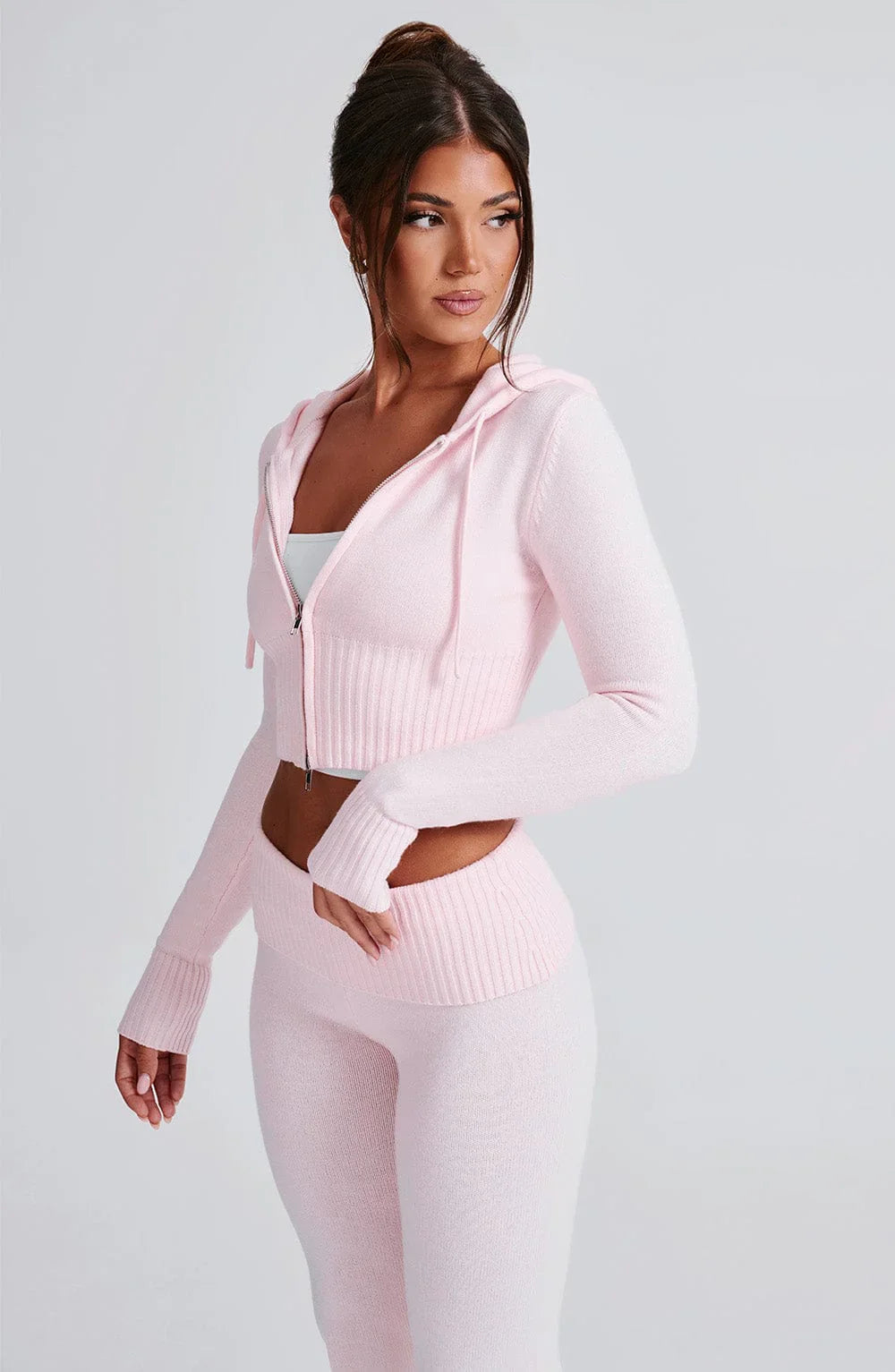OPAL ZIP HOODIE - PINK