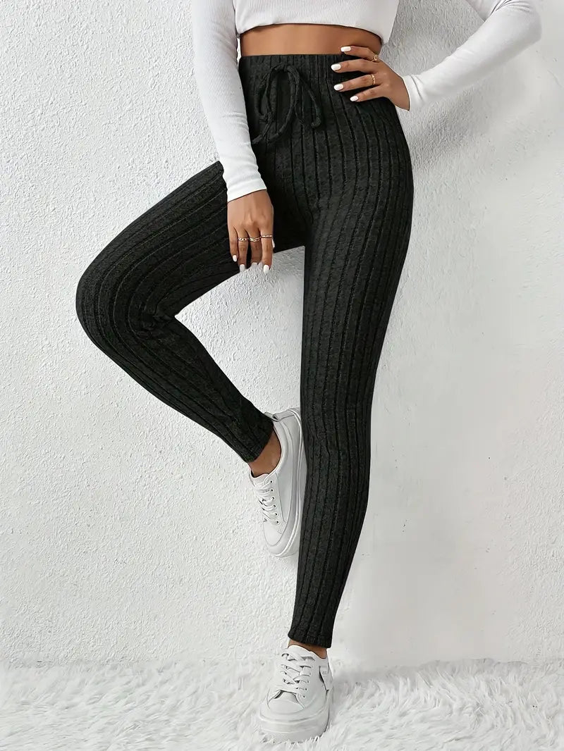 VERA RIBBED LEGGINGS