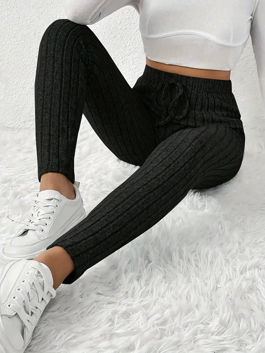 VERA RIBBED LEGGINGS