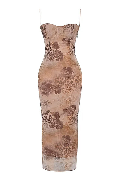 ARIELA MAXI DRESS - CREAM FLORAL