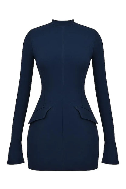 JADE MINI DRESS - NAVY