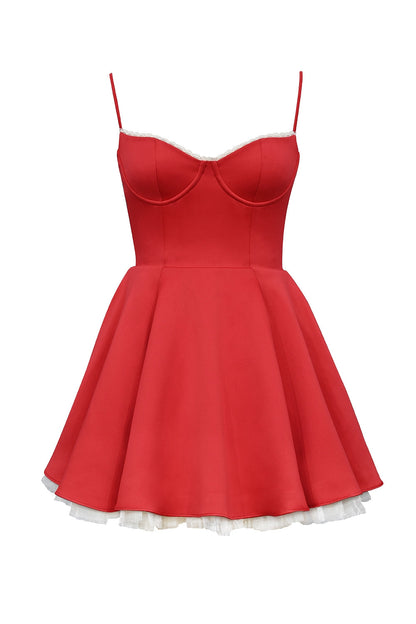 SELENA MINI DRESS - RED