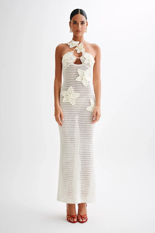 MELODY MAXI DRESS - WHITE