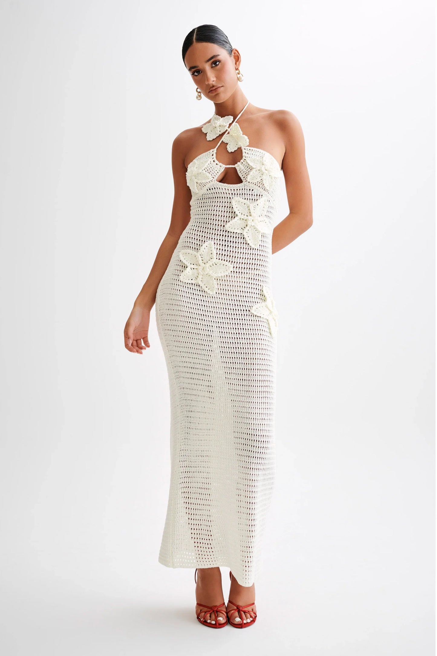 MELODY MAXI DRESS - WHITE