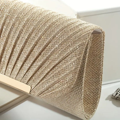 Radiance Ruched Clutch