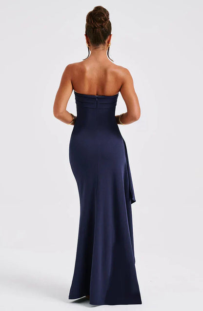 LUNA MAXI DRESS - NAVY