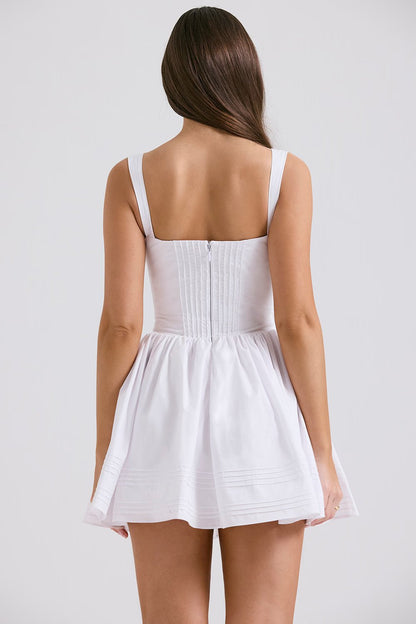 RHEA MINI DRESS - WHITE