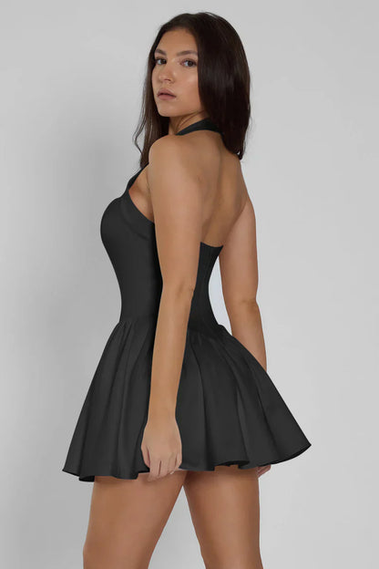 CALISTA MINI DRESS - BLACK