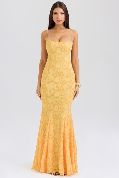 JUNIPER MAXI DRESS - APRICOT