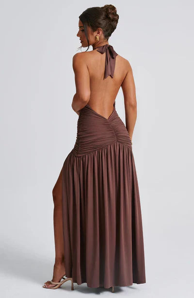 ALICIA MAXI DRESS - MOCHA