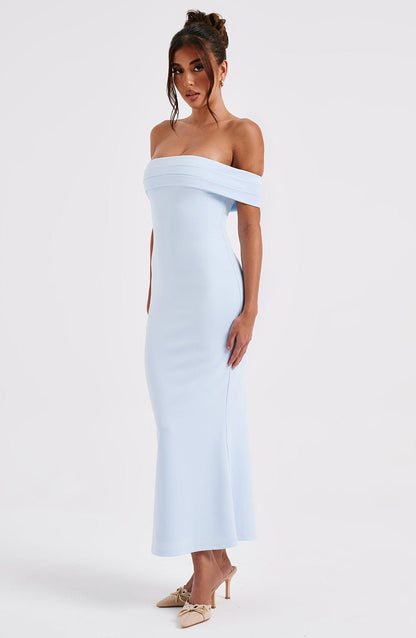 CASSIDY MIDI DRESS - Blue