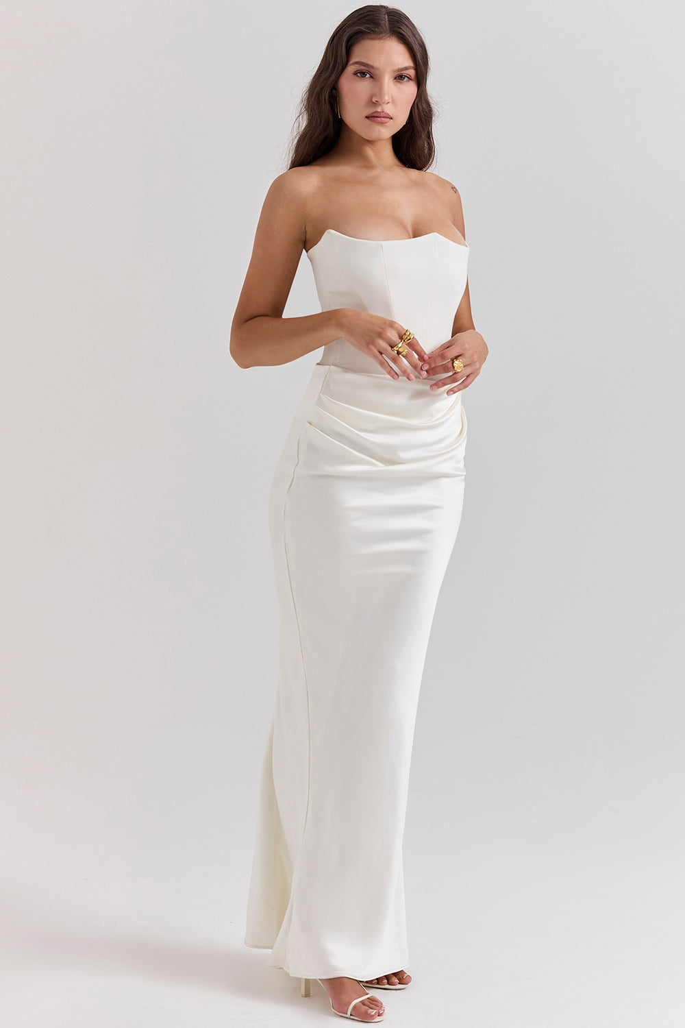 ROSALIND MAXI DRESS - IVORY