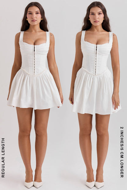 CARMEN MINI DRESS - WHITE