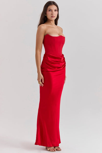 ROSALIND MAXI DRESS - RUBY