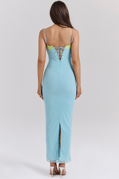 ARIELA MAXI DRESS - OCEAN BLUE