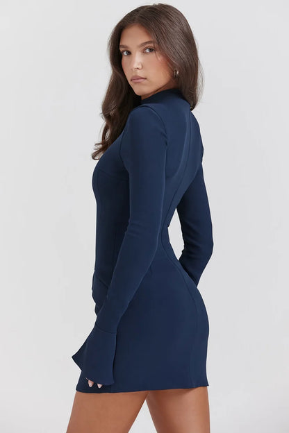 JADE MINI DRESS - NAVY