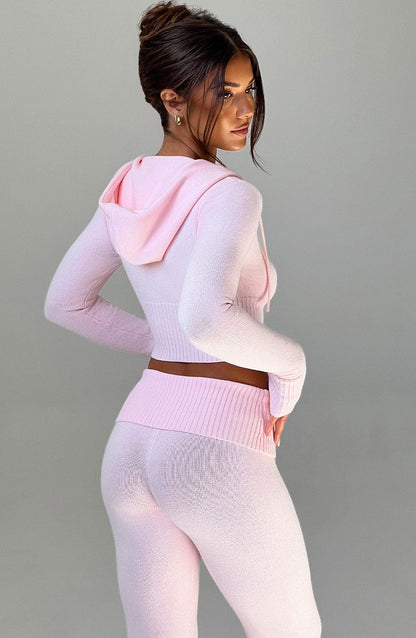 OPAL ZIP HOODIE  - PINK