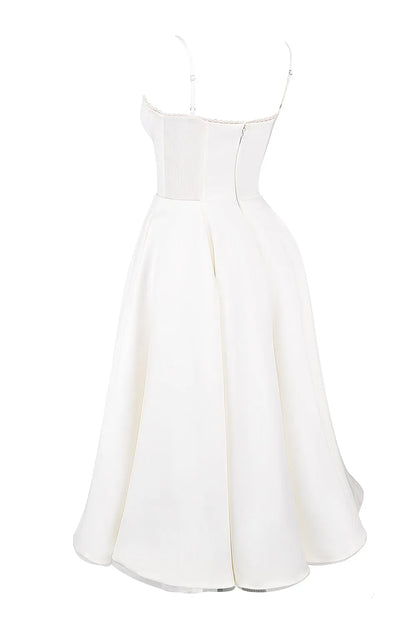 SELENE MIDI DRESS - WHITE