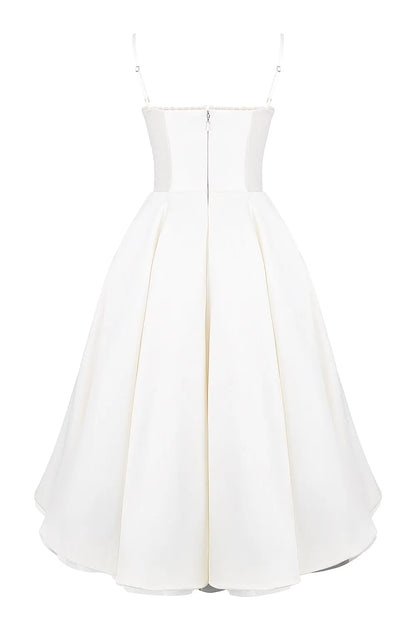 SELENE MIDI DRESS - WHITE